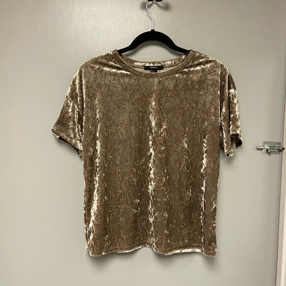 BOGO FREE; Forever 21 crushed velvet top